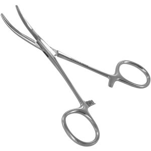 PINCE KOCHER MÉTAL COURBE 12CM