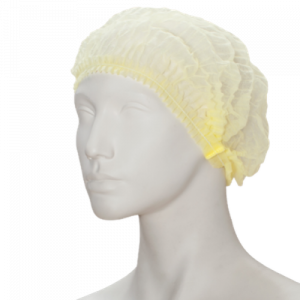 charlotte cheveux jetable, jetable jaune , charlotte alimentaire 1000 pcs (10 sachets),